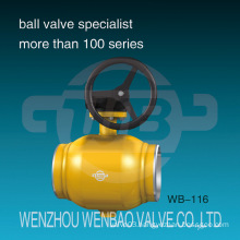 GOST Gear Operated Fully Welded Ball Valve for Natural Gas